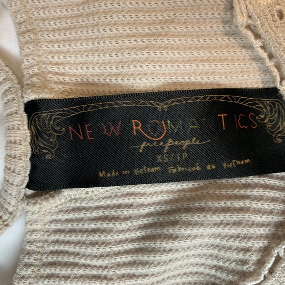 FREE PEOPLE Laced Open-Back Top Size XS - Picture 2 of 3